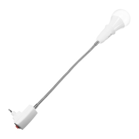 Lamp for plants 15 watts, 12 μmol/s, flexible leg 30 cm, off on the case-1