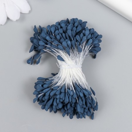 Stamens for flowers "gray-blue" set 360 pcs length 6 cm