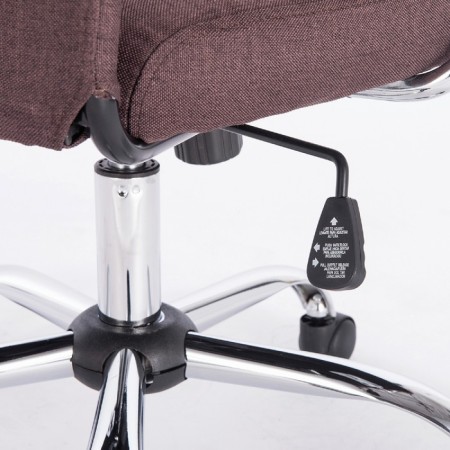 Office armchair Brabix "Flight ex-540", chrome, fabric, mesh, brown-1