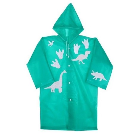 The raincoat "Dinosaurus" with reflective stickers, height 120-160 cm-2