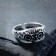 Ring "Right" owl, color black silver, dimensionless