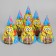 Paper caps “Happy Birthday!”, A set of 6 pcs., 16 cm