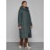 Coat insulated winter female, size 42, dark green color