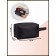 Cosmetic bag with lightning, black color