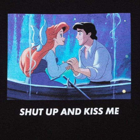 Kiss Me T -shirt Oversize Princess, black color-6