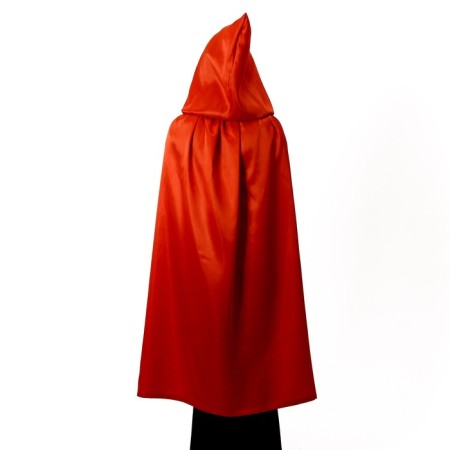 Carnival cloak adult, atlas, terracotta color-1