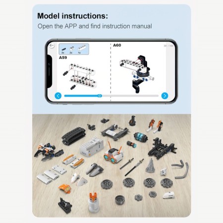 Radio -controlled designer "Robot", 462 parts-4