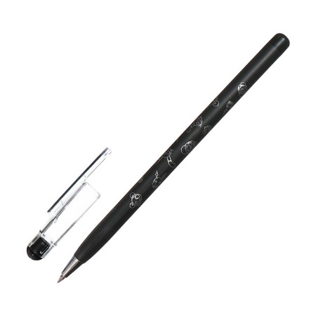 Ballic handle 0.5mm rod blue, black body with a pattern, barcode on a piece-3