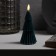 LED candle "Green Christmas tree" 7 × 15.5 × 7 cm, wax, battery CR2032, glow warm white