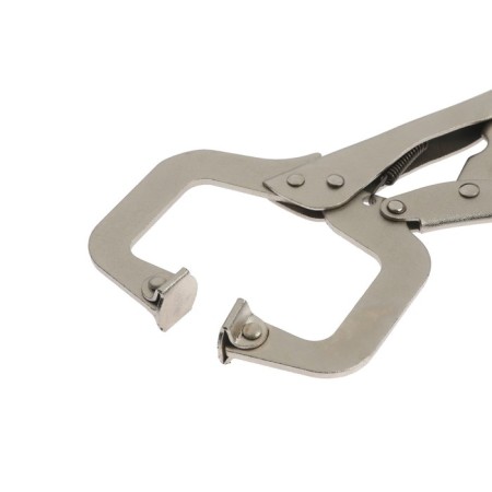 Hand tundra clamp, point capture, movable sponges, with a latch, 220 mm-3