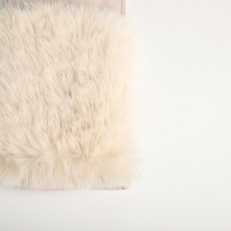 Gloves are female, dimensionless, without insulation, beige color-2