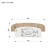 Protective side "Cat", 900 × 48 × 380 mm, the color of the thuja is light