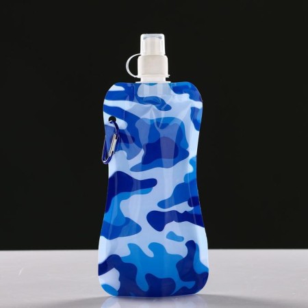 Water flask, 400 ml, "camouflage", 26 x 12 cm, mix-5