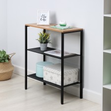 Toronto 23 rack, 67 × 30 × 81.5 cm, black color