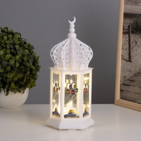 Lamp "Eastern Motives" 3haaa White 9.4x11x24.5cm-1