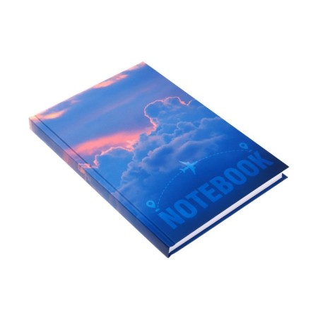 Note book A5, 128 sheets in the Vanilla sky cage, solid cover, matte limit limit, selective UV-lak,-1