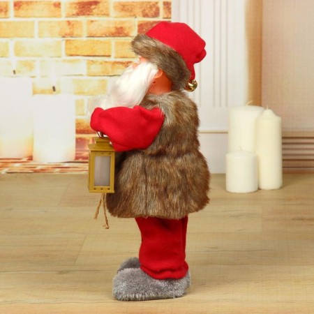 Santa Claus "Telogreika, with a flashlight" with backlight, moves, 38 cm-1