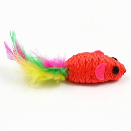 A mouse with a pen, 4.5 cm, red-1