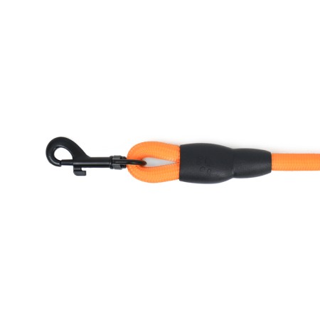 Round "tone" leash, with a soft handle made of paralon, 120 x 1 cm, orange-1