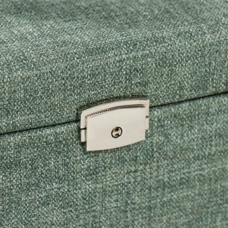 Casket to the leatherette for decorating the chest "Green" combined 23.5x16.5x14.5 cm-1