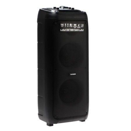 Portable column Telefunken TF-MS3303, 90 W, 5000 mAh, TWS, AUX, FM, display, backlight-1
