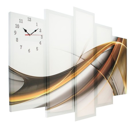 Carty clock is wall-mounted, modular "abstraction", silent, 80 x 140 cm-1