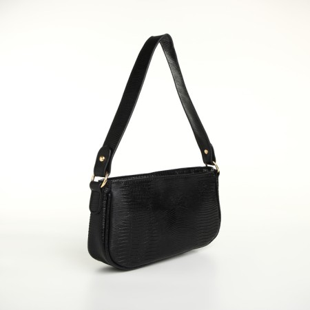 Women's bag with lightning, black color-2