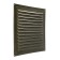 Ventilation grate Zein luxury RM3030Z, 300 x 300 mm, with a grid, metal, gold