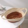 Basket for storage of handmade lauded “Teri”, with handles, 40 × 24 × 12 cm, brown color