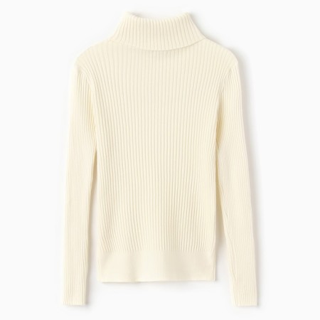 Female turtleneck, dairy color, size 44-48-4