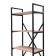 Metal rack "Energy Loft", 147 x 60 x 35 cm, black, oak Santana