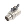 Ballic Aqualink, PN 50, inner/outer thread 3/4, ", Light, straight, butterfly, nickel.