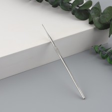 Knitting hook, iron, d = 0.5 mm, 12.5 cm