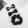 Hair set "Felicia" (elastic band 7 cm, 2 clamps 6.5 cm) classic. black