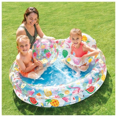 The inflatable “fruit” pool, 122 x 25 cm, with a circle and a ball, from 2 years old, 59460np intex-3