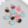 Decor for creativity plastic for metal "Crown Bright" mix set 10 pcs 0.2x1.5x1.5 cm