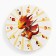 Wall clock, series: children's, "dragon", discrete move, d-23.5 cm