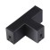 Connector (T-shaped) over, black color