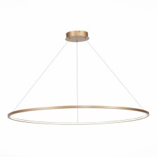 Suspension lamp ST LUCE. ST603.243.57. 1x57 W, LED, 4000K, 3705 LM, 100x100 cm, golden color