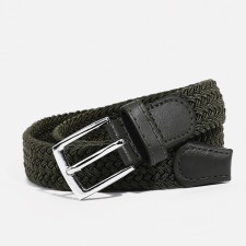 Building belt, width 2.5 cm, buckle metal, khaki color