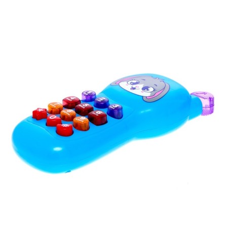Musical phone "Happy New Year!", Sound, Light, Blue color-1