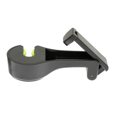 Torso-chuckle, on a headrest with a phone holder-3