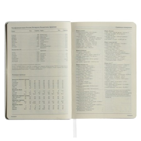 Diary of Leduced A5, 160 sheets MEGAPOLIS VELVET, solid cover, artificial leather, lies, on an elastic band, tinted block 70 g/m2, white-7