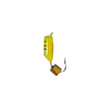 Mormyshka column with a dice "chameleon" (lemon), weight 1 g, size 3