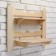 Carved shelf, 54 × 48 × 14 cm