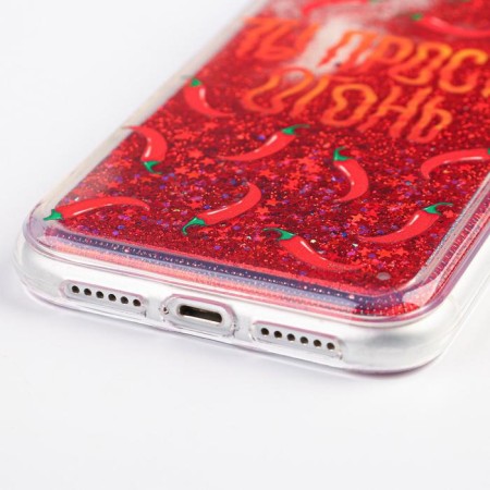 IPhone XR phone case with sparkles inside Pepper, 7.6 × 15.1 cm-2