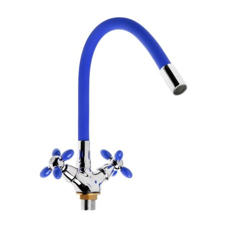 ACCOONA A4882M-1 kitchen mixer, two-wound, with flexible surge, blue-1