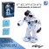 Robot "Hero", light and sound effects, works from batteries, blue color