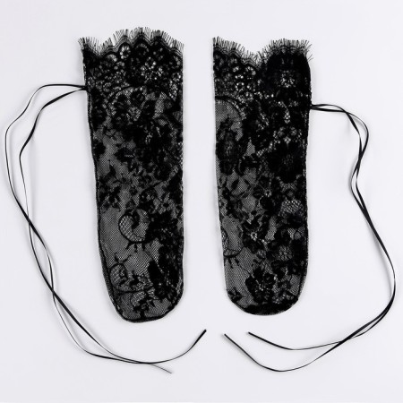 Carnival accessory, socks, black, lace-3