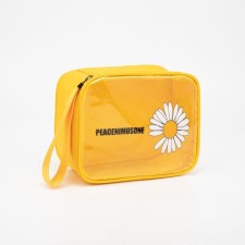 Lightning cosmetic bag, yellow color